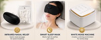 Sleep Support Bundle — Infrared Nasal Relief, Smart Sleep Mask, and White Noise Machine